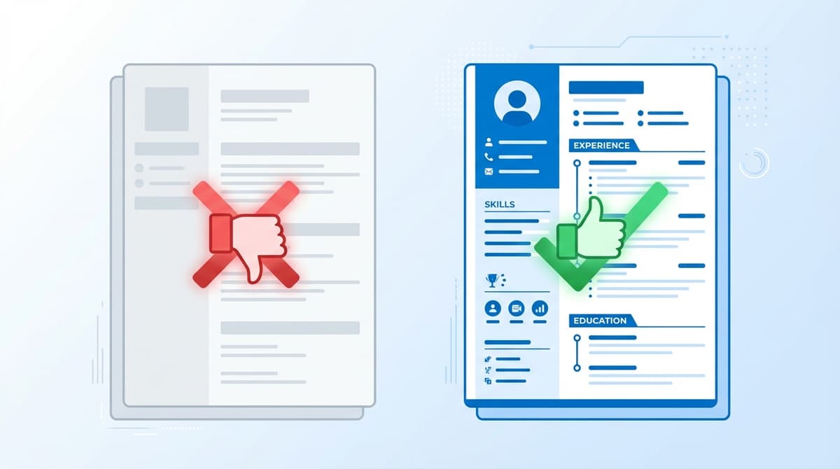 Comparison of a weak generic resume summary versus a strong specific one